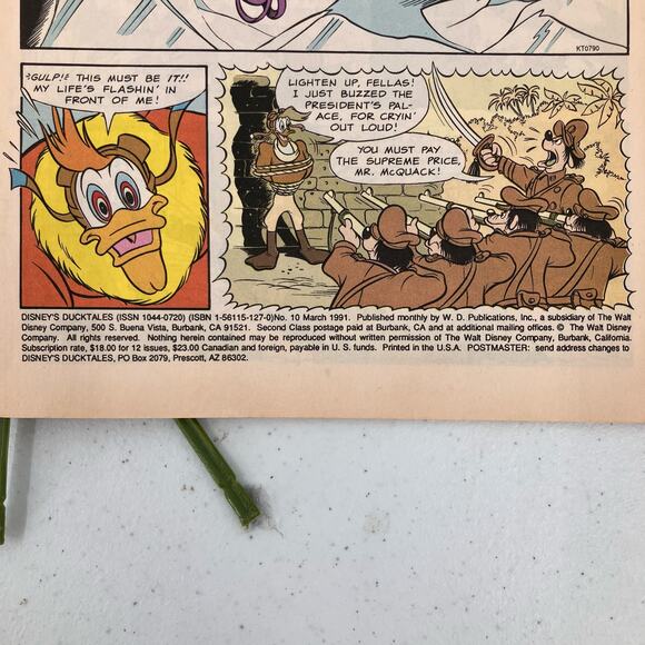 Disney's Duck Tales Mar 10 1991 Gold Odyssey Chapter Two Moon Graphic Comic Book - Picture 9 of 16